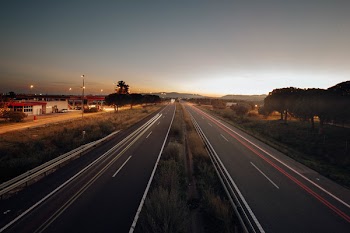 Two Asphalt Roads