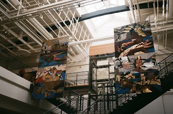 Two Assorted-color Abstract Paintings