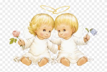 Two Baby Angels With Flowers Free Clipart By Joeatta78 - Baby Angels