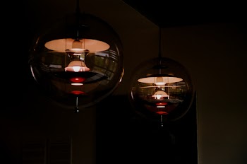 Two Black-and-red Ceiling Light