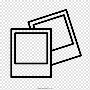 Two black frames , Computer Icons Polaroid Corporation Drawing , polaroid transparent background PNG clipart