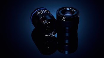 two black telephoto lens