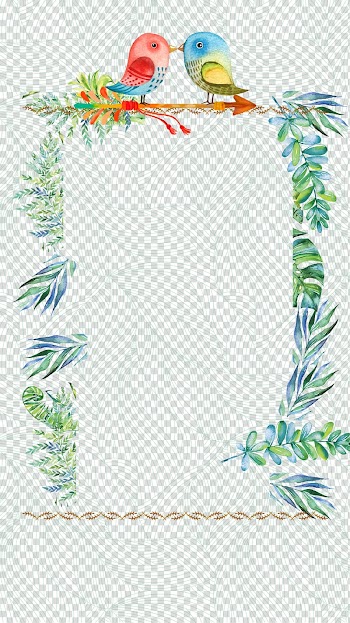 Two blue and red birds illustration, Bird Leaf, Fresh leaves transparent background PNG clipart