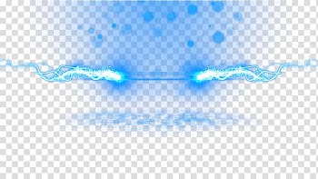 Two blue lightning boarder, Light Blue Template , Blue fancy light lightning effect element transparent background PNG clipart