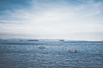 Two Boats in Ocean