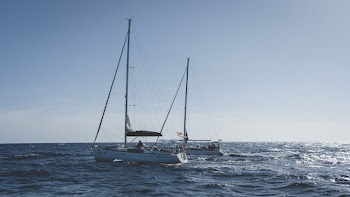 Two Boats Out at Sea