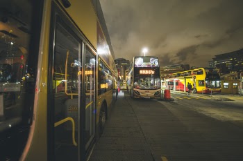 Two Buses On The Road