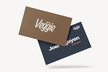 Two business cards mockup, brown | Free PSD Mockup - rawpixel