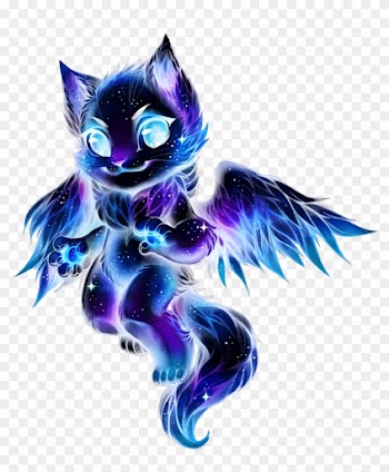 Two Cats Together Drawing Download - Galaxy Wolf