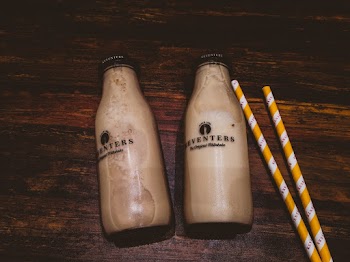 Two Chocolate Milk Bottles