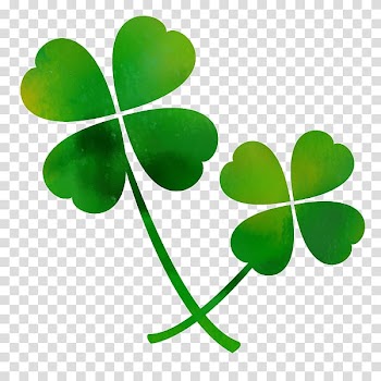 Two clover illustrations., others transparent background PNG clipart