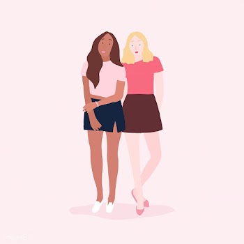 Two diverse independent women vector | Free stock vector - 524175
