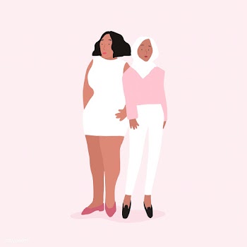 Two diverse independent women vector | Free stock vector - 524177