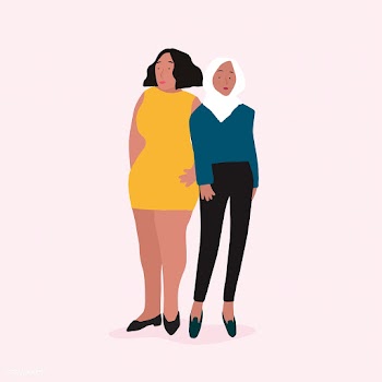 Two diverse independent women vector | Free stock vector - 524180