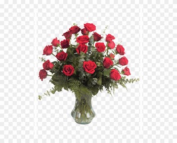 Two Dozen Rose Arrangement, Premium - Dozen Red Roses
