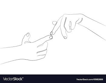 two fingers touch each other relationship
