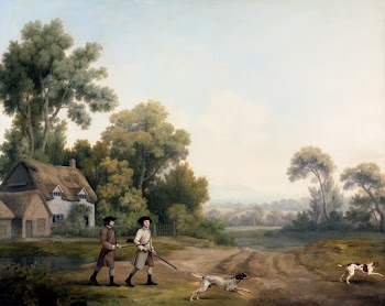 Two Gentlemen Going a Shooting (1768)… | Free public domain illustration