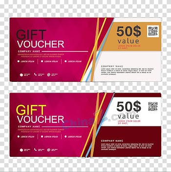 Two gift vouchers, Coupon Discounts and allowances Voucher Gift card, Gift Cards Discount Coupons transparent background PNG clipart