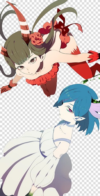 Two girl anime character transparent background PNG clipart