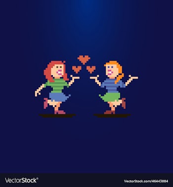 two girls in love with three hearts between them