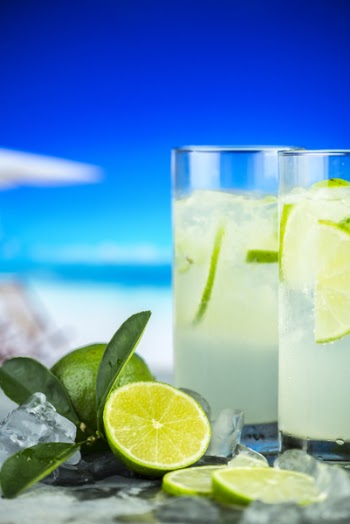 Two Glasses of Lime Juice