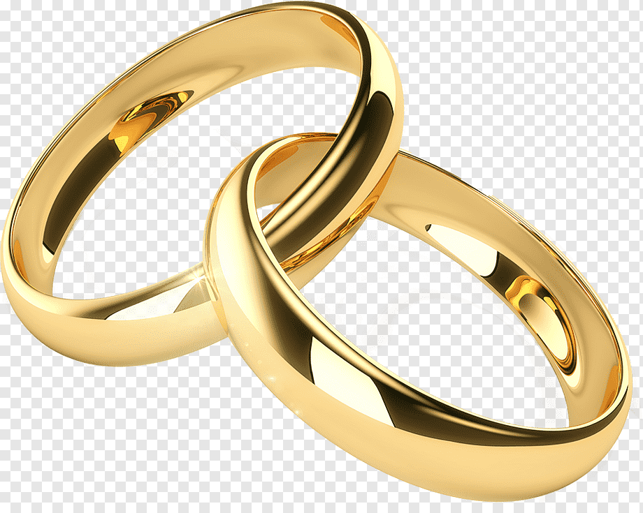 two gold-colored wedding rings, Wedding ring Engagement ring Gold, Plain Wedding Rings, wedding Anniversary, ring, wedding png