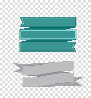 Two green and gray ribbons , Joke Idea Illustration, Ribbon transparent background PNG clipart