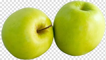 Two green apple fruits illustration, Apple Green Duo transparent background PNG clipart