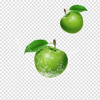 Two green apples, Apple juice Granny Smith, Fruit, green apple, juice, green transparent background PNG clipart