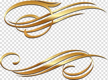 Two green sign illustrations, Motif Gold , Golden European pattern transparent background PNG clipart