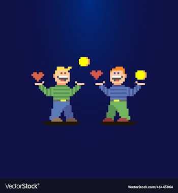 two guys buying each other love for money