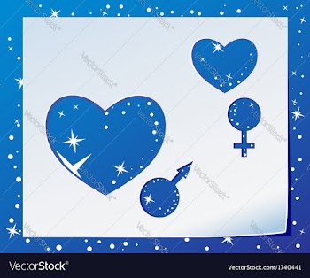 Two hearts vector image