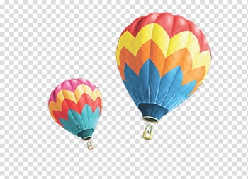 Two hot air balloons, Flight Hot air balloon Computer file, hot air balloon transparent background PNG clipart