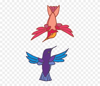 Two, Leaf, Birds, Flying, Colors, Wings, Hummingbirds - Aves Que Vuelan Con Alas