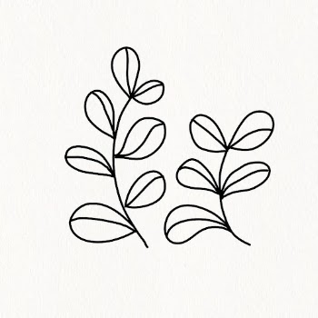 Two leaves branches, doodle line | Free Vector - rawpixel