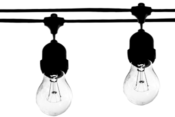 Two Lighted Bulbs