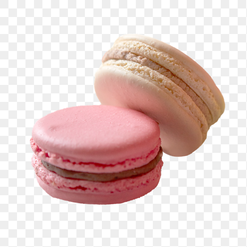 Two macarons png sticker, transparent | Free PNG - rawpixel