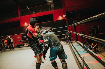 Two Men Doing Kickboxing