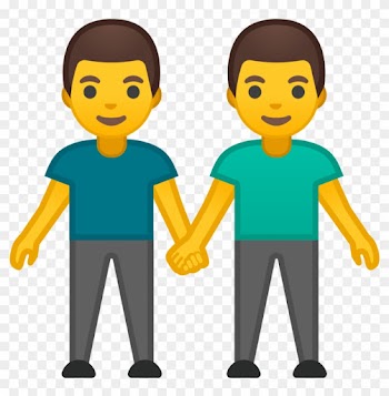Two Men Holding Hands Icon Noto Emoji People Family - Two Boys Holding Hand Emoji