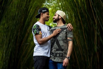 Two Men Hugging Each Other