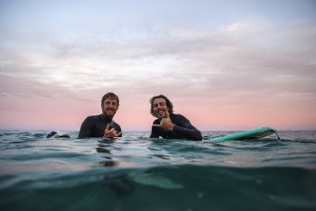 Two Men in Water