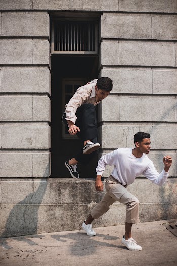 Two Men Near Door