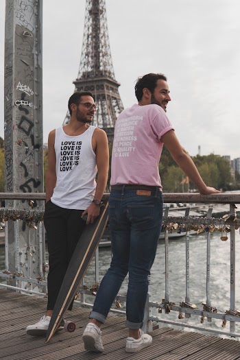 Two Men Standing to Each Other