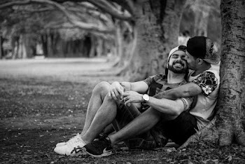 Two Men Under Tree