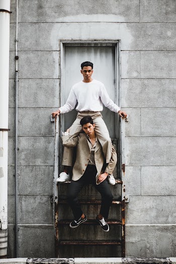 Two Men Wearing Long-sleeved Shirts