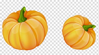 Two orange pumpkins illustration, Pumpkin Calabaza Winter squash Gourd Food, Pumpkins transparent background PNG clipart
