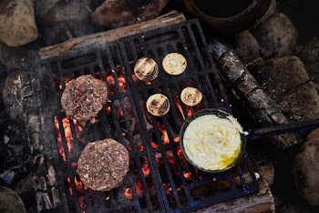 Two Patties On Grill