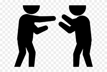 Two People Fighting - Hand