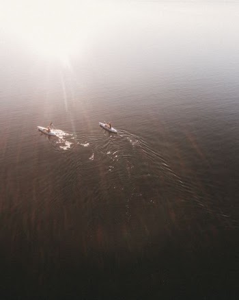 two people on kayak