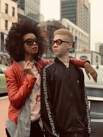 Two People Posing